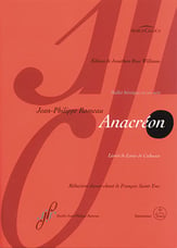 ANACREON VOCAL SCORE cover